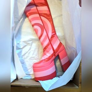 Dolls Kill x The Powerpuff Girls Theme Of Hearts chunky platform boots